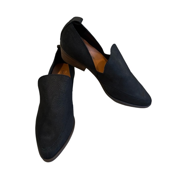 Lucky Brand Mahzan Slip On Loafer Black Nubuck Leather, Sz 6.5 - Picture 3 of 15